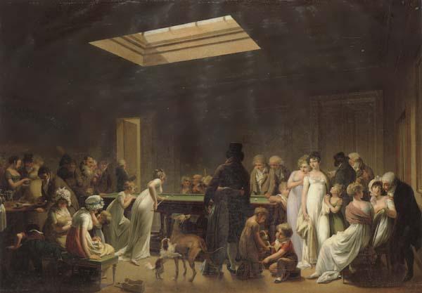 Louis-Leopold Boilly A Game of Billiards oil painting image
